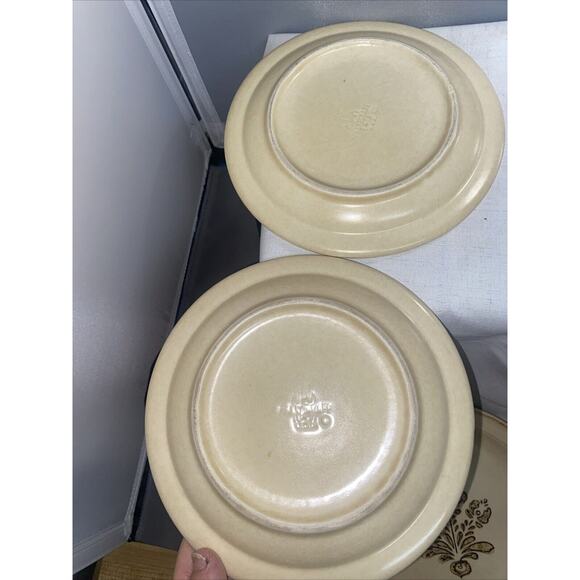 Pfaltzgraff Village Salad Dessert Plates USA Brown Beige 7", Set of 4 - Picture 4 of 6